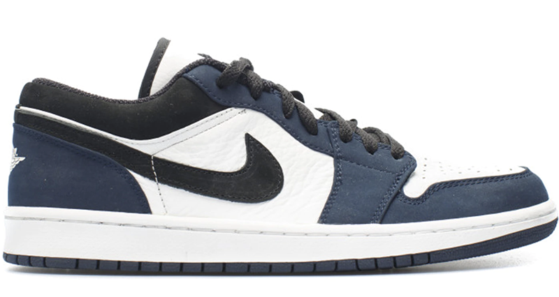 2004 Air Jordan 1 Retro Low White / Black – Midnight Navy