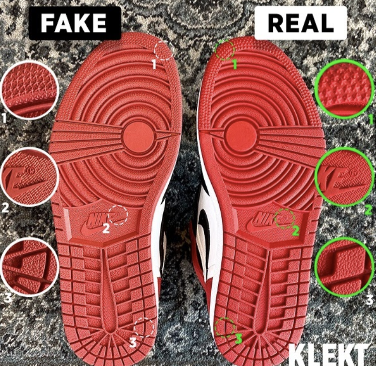 scarpe jordan false